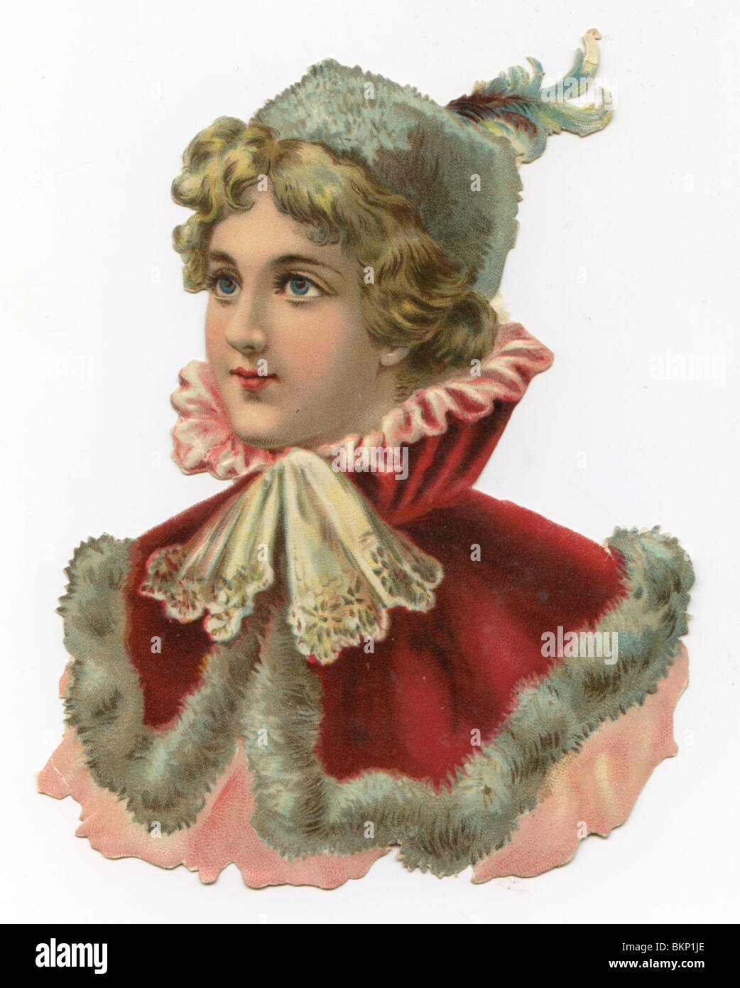 Portrait de femme en costume de décoration Banque D'Images