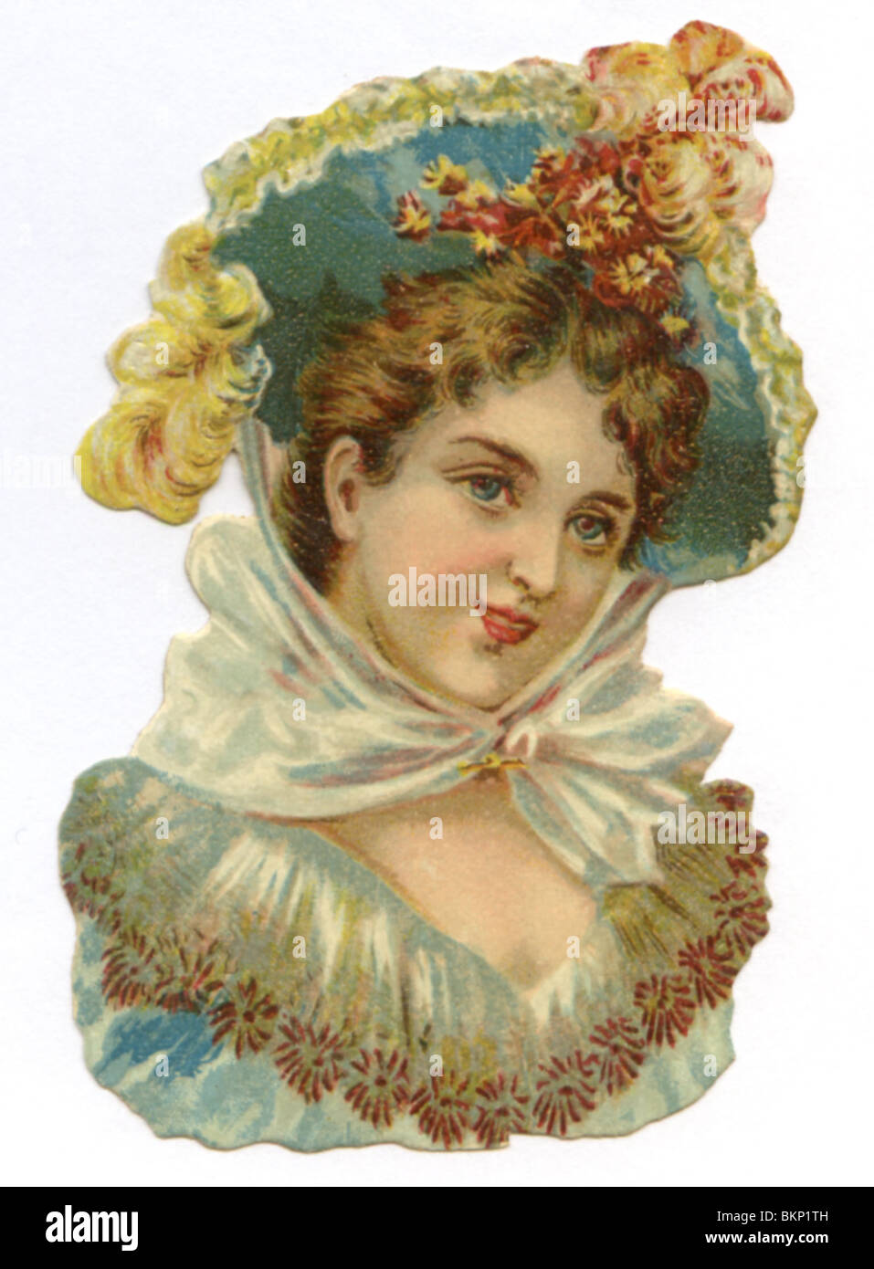 Portrait d'une dame de capot décoratif Banque D'Images