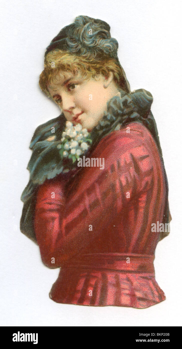 Portrait de femme en costume de décoration Banque D'Images