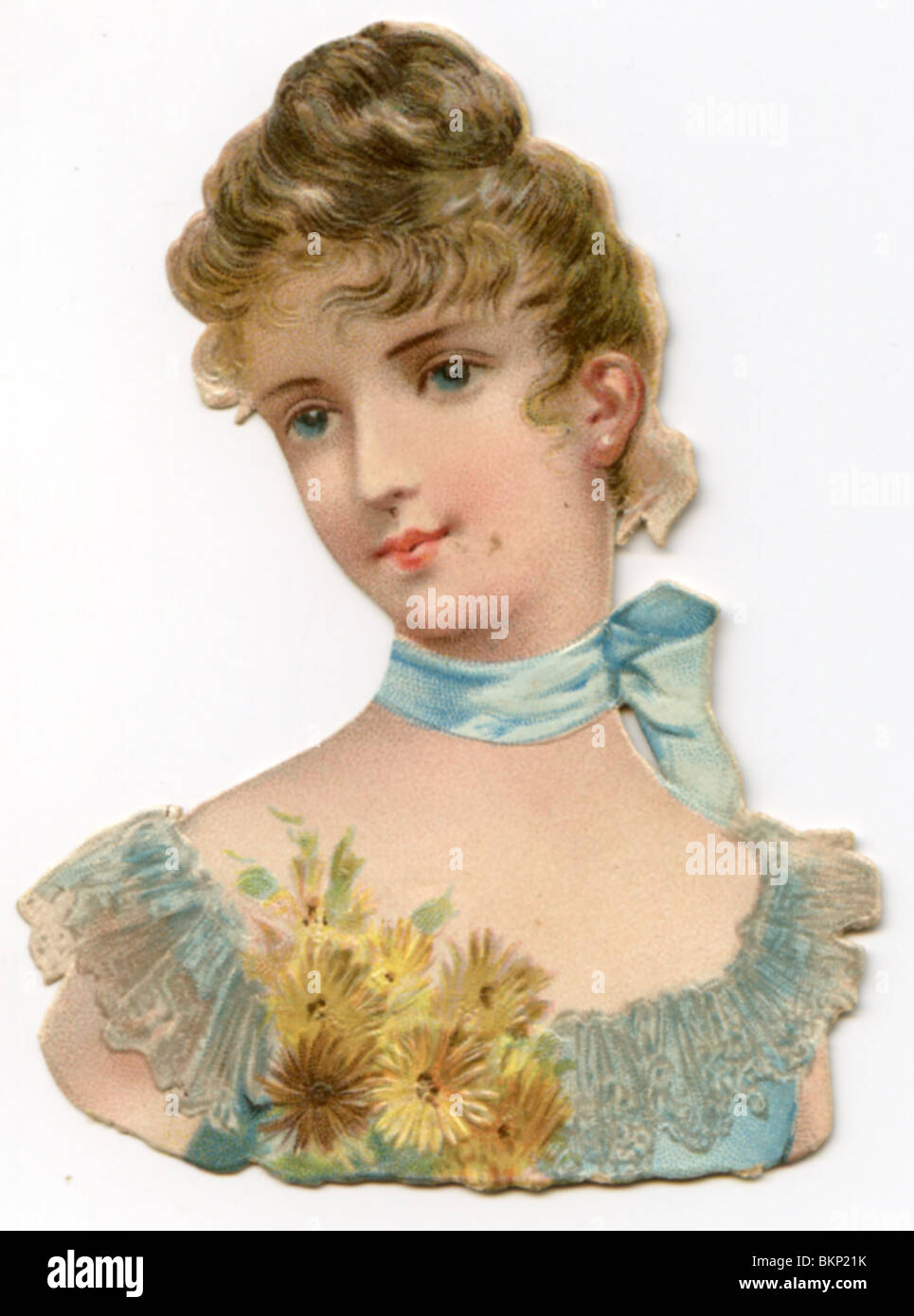 Portrait de femme en costume de décoration Banque D'Images