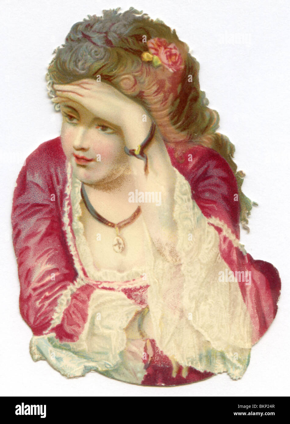 Portrait de femme en costume de décoration Banque D'Images