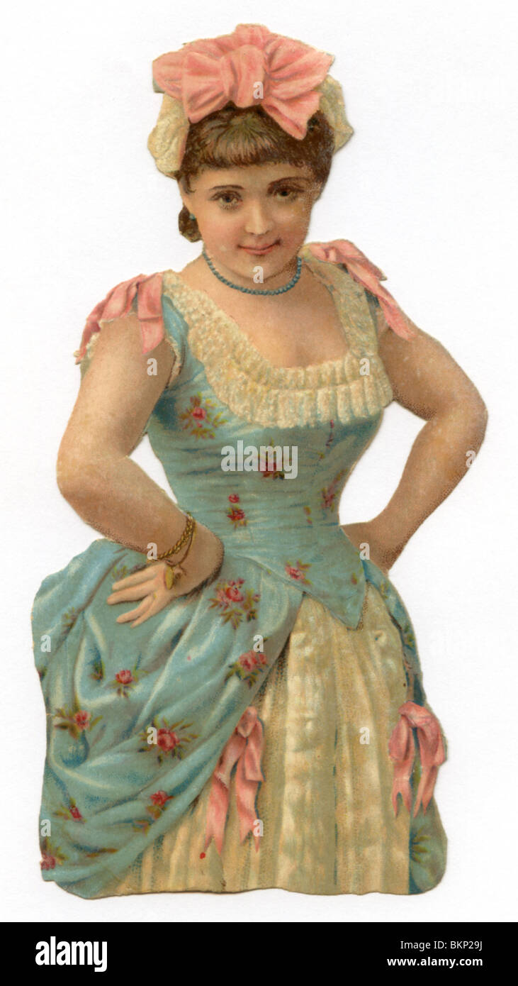 Dame en costume de décoration Banque D'Images