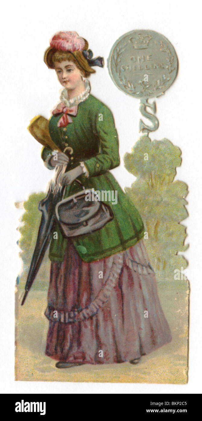 Dame en costume de décoration Banque D'Images