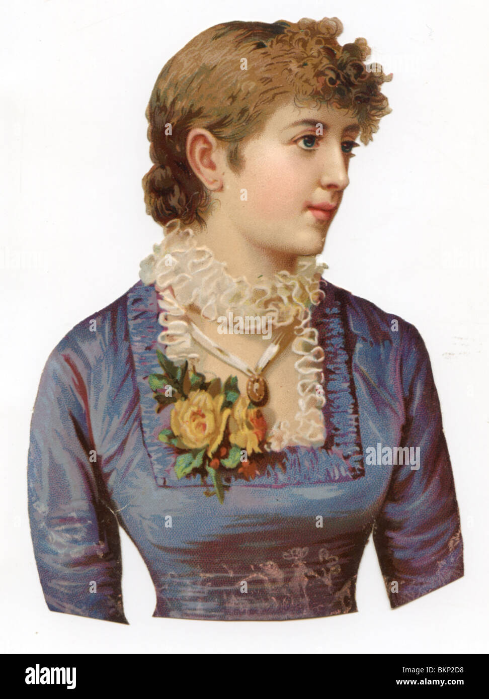 Portrait de femme en costume de décoration Banque D'Images