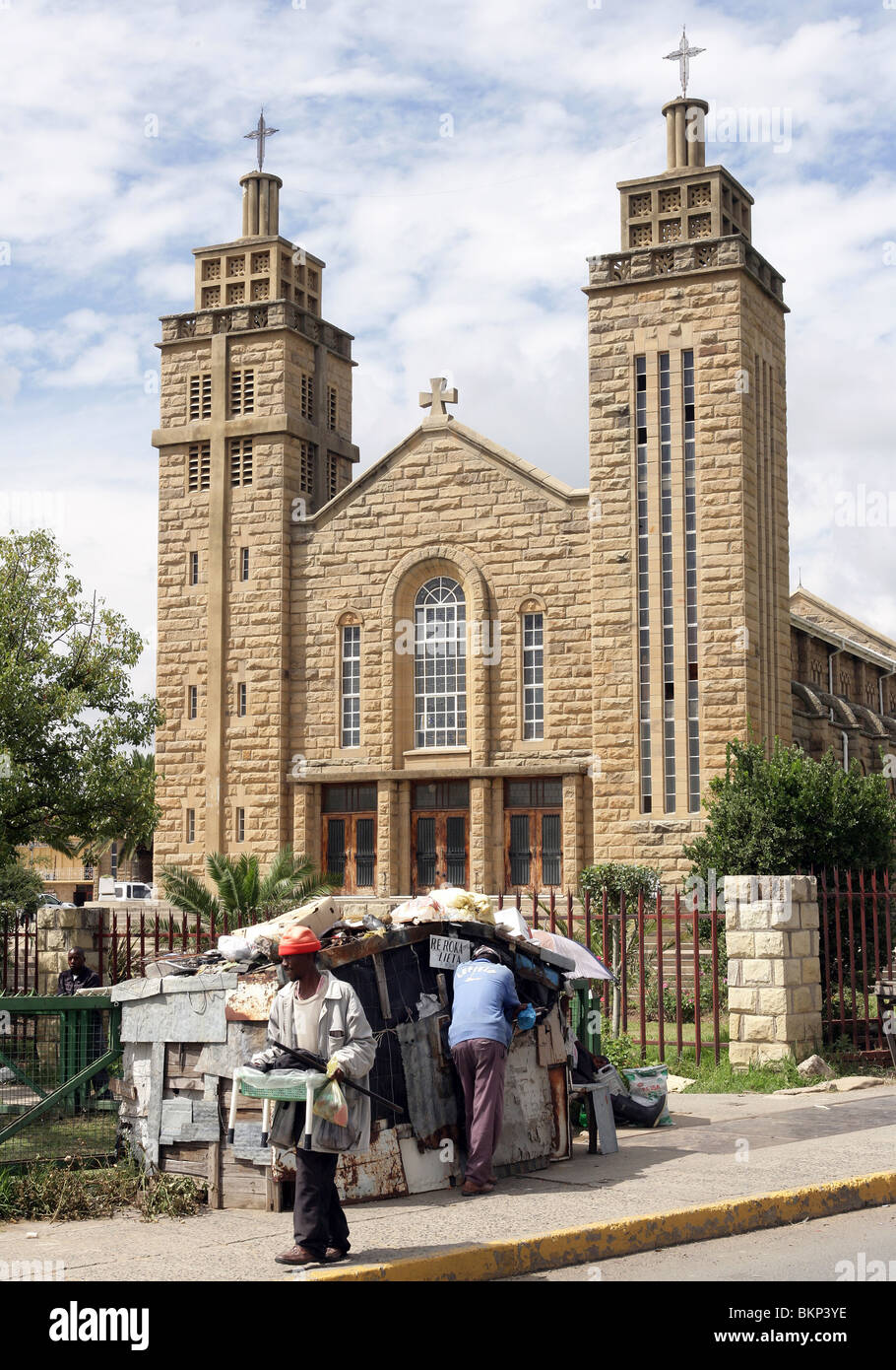 Cathédrale catholique romaine à Maseru, capitale du Lesotho Banque D'Images