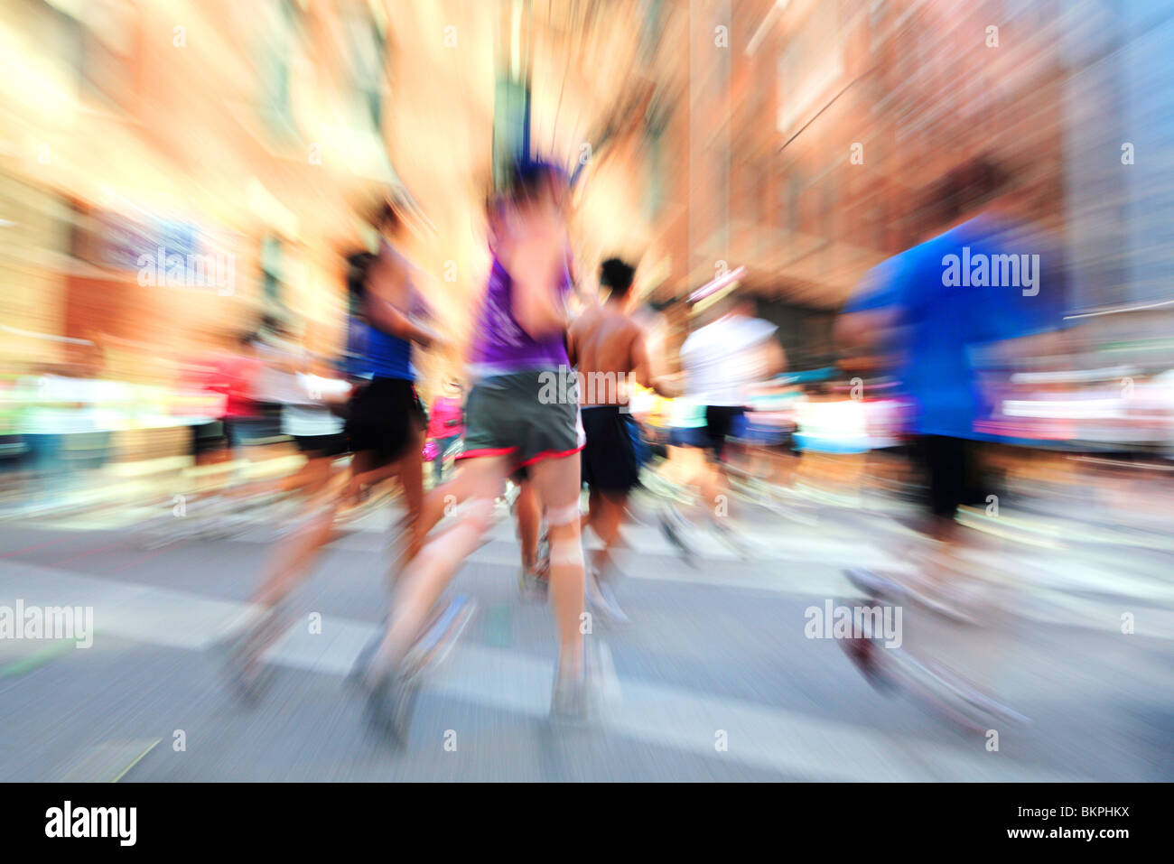 MARATHON DE CHICAGO ; Banque D'Images