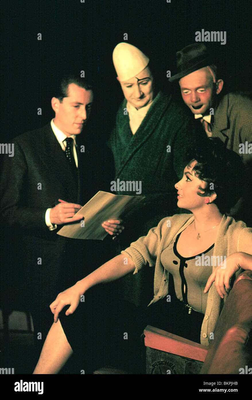 -1956 trapèze Gina Lollobrigida Banque D'Images