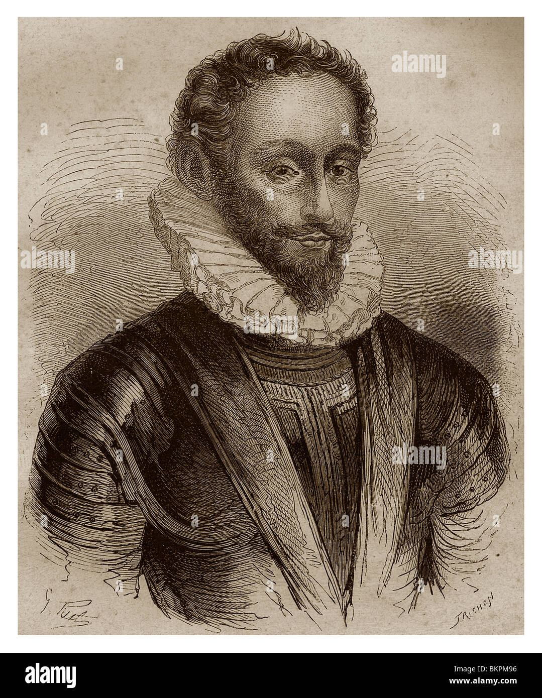 Jean Louis de Nogaret de La Valette, duc d'Épernon (1554-1642) : militaire française et mignon du roi Henri III de France. Banque D'Images