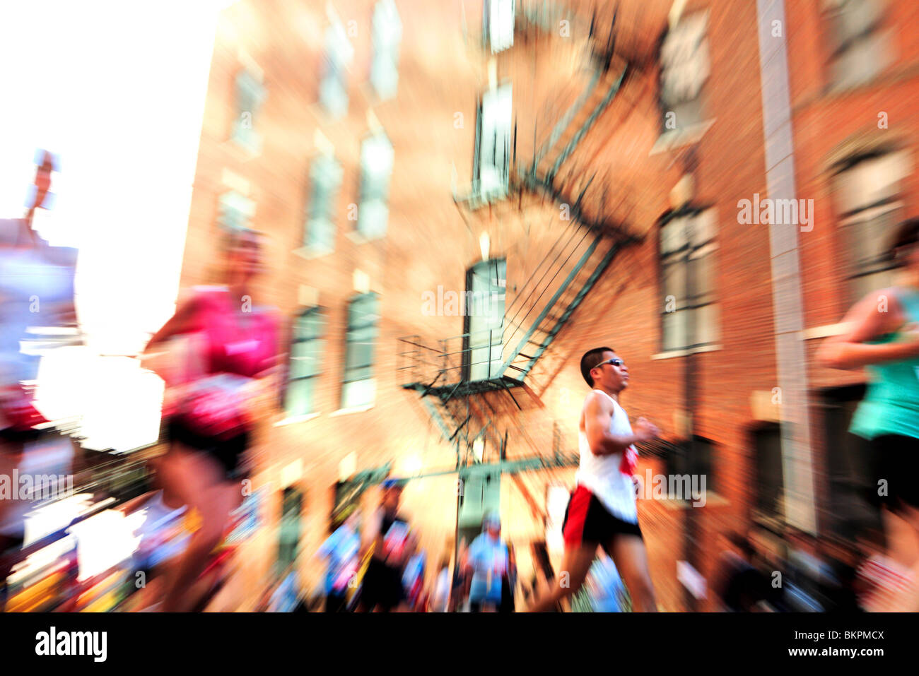 MARATHON DE CHICAGO ; Banque D'Images