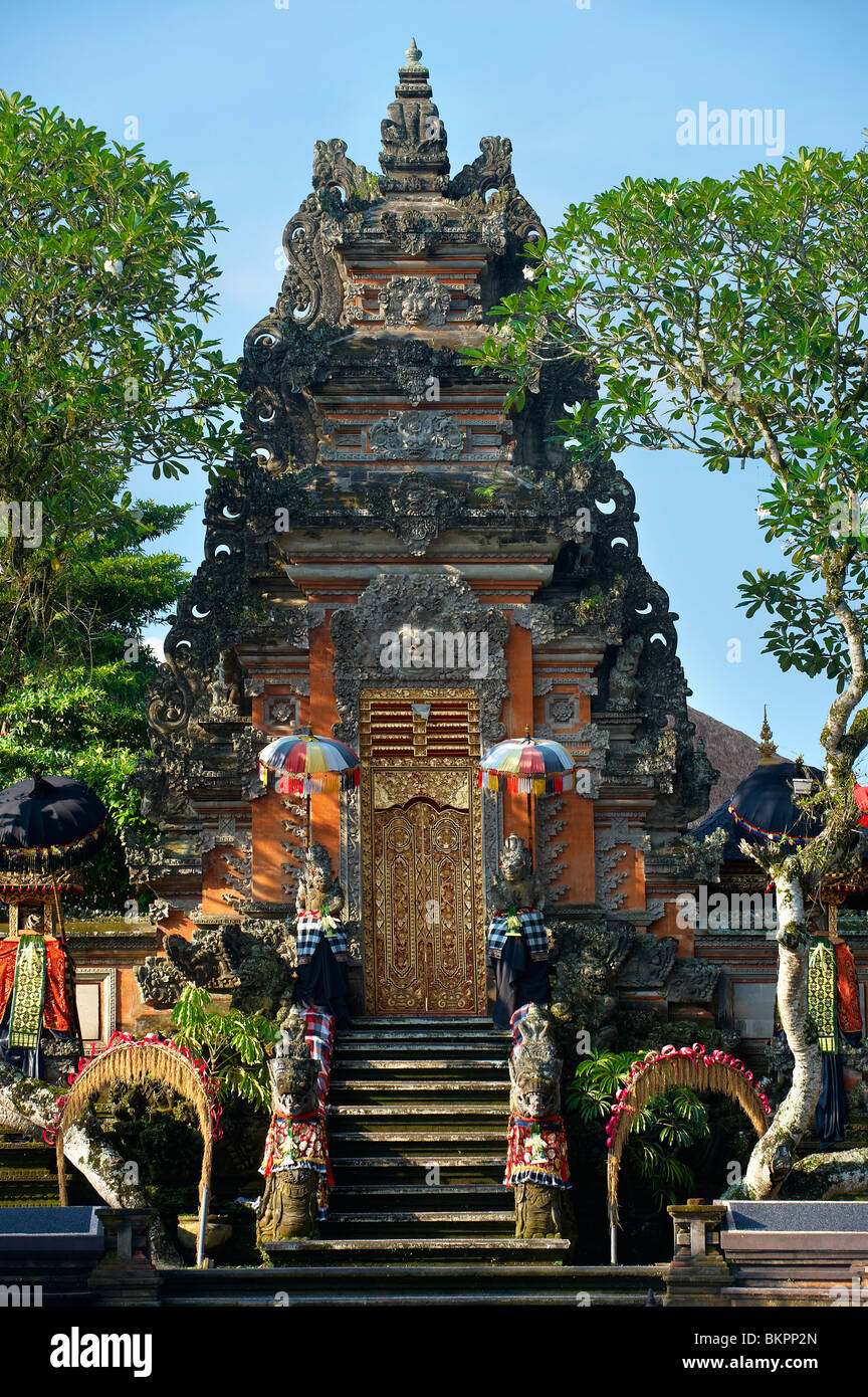 Temple Pura Saraswati Ubud Bali Indonésie Banque D'Images
