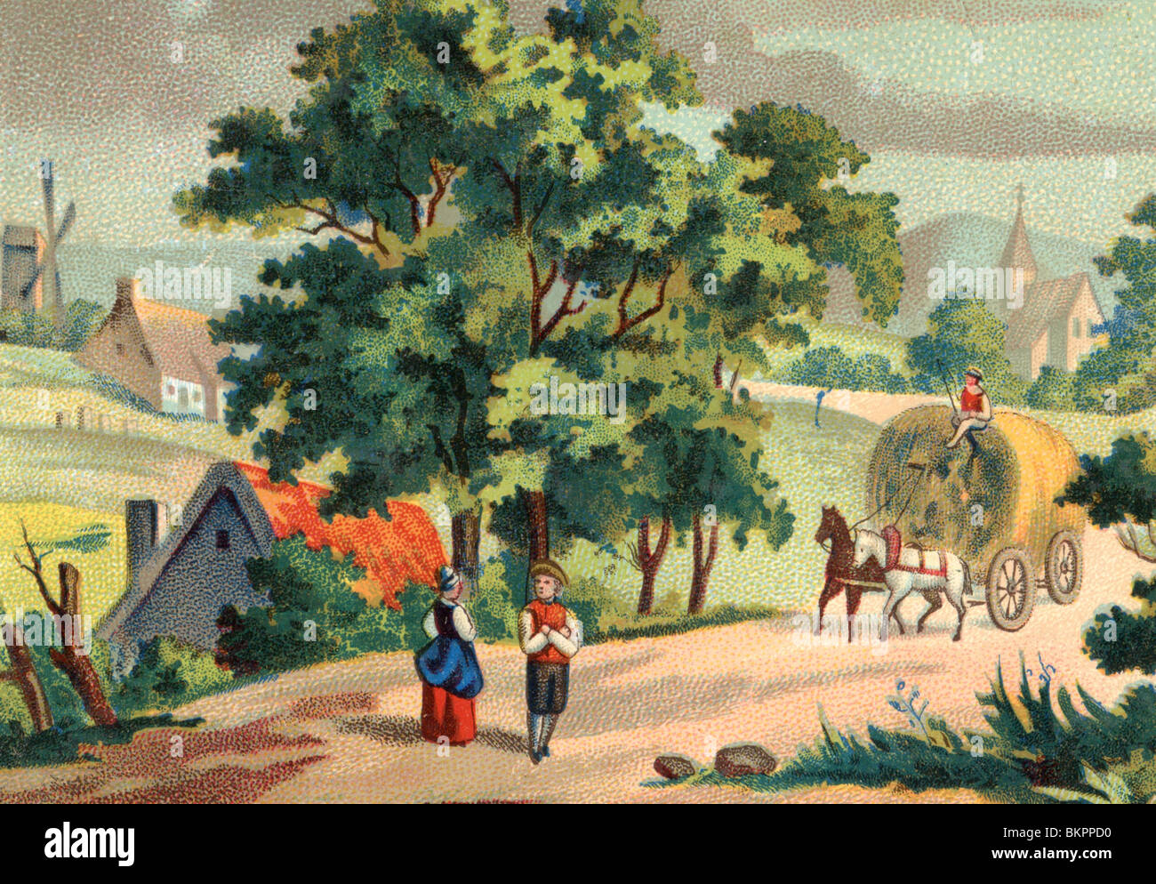 Un Village néerlandais Banque D'Images