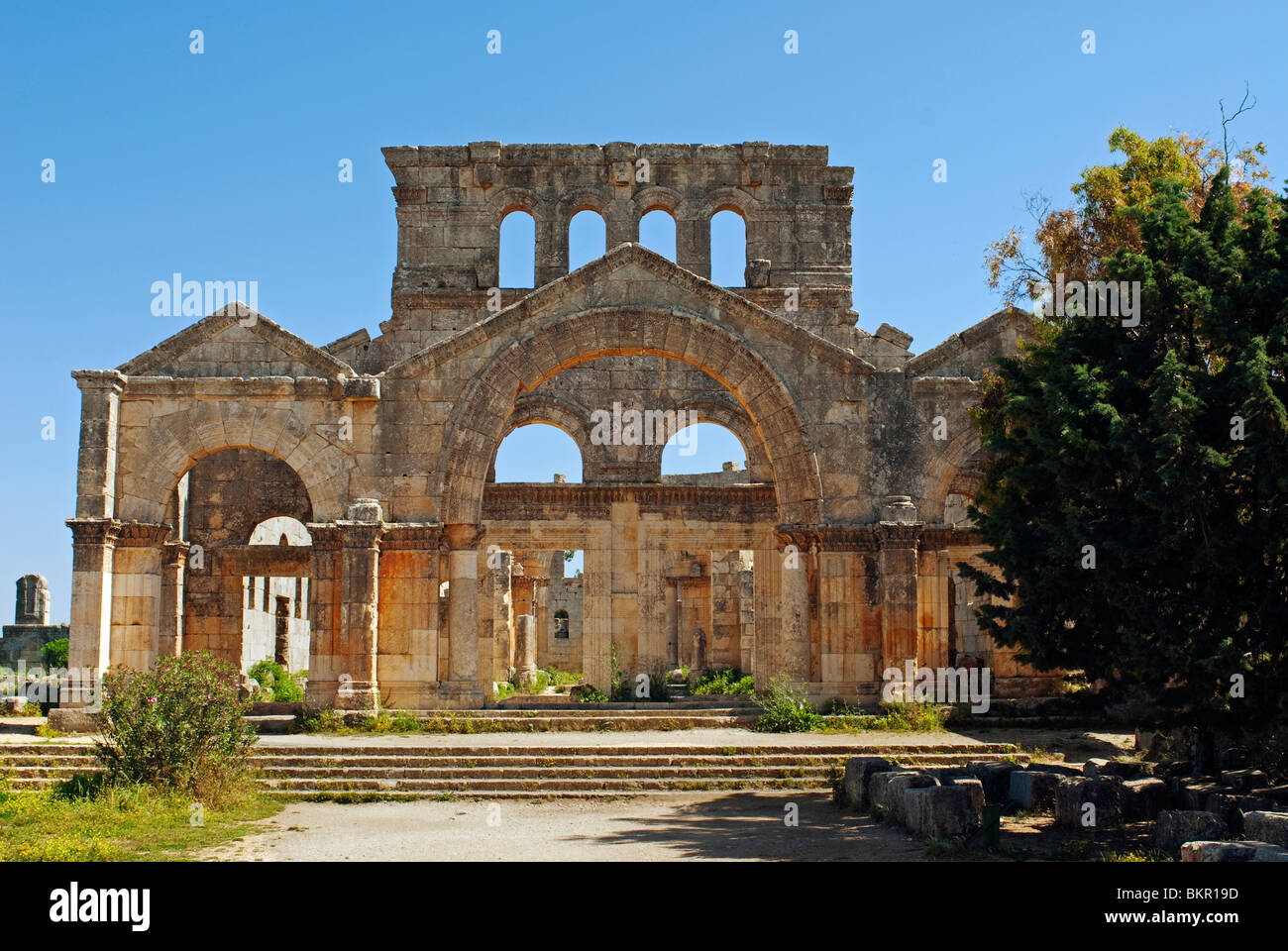 La Syrie, Alep. Le monastère de Saint Siméon. Banque D'Images