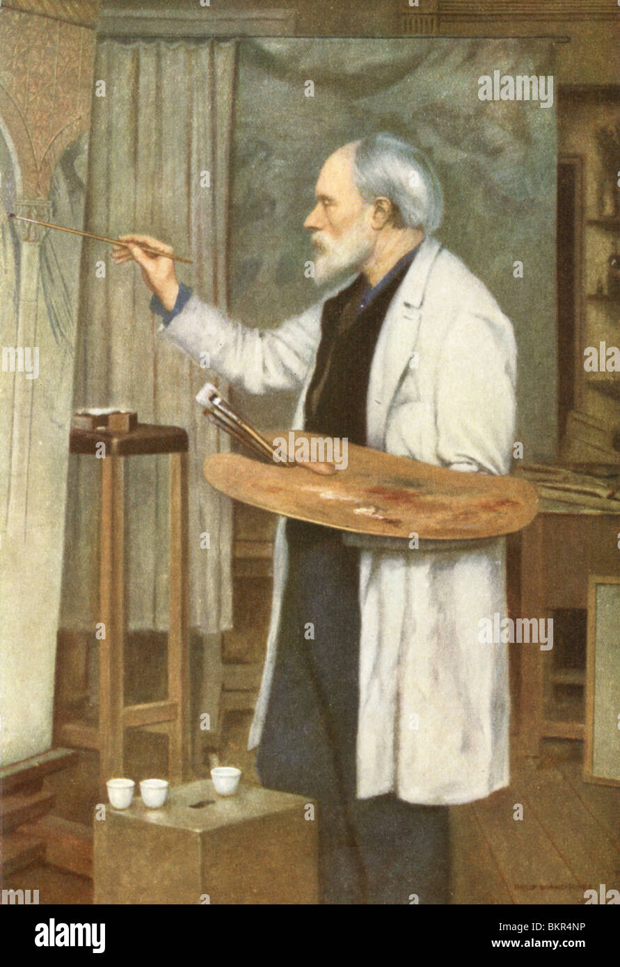 Sir Edward Burne-Jones, du portrait de Sir Phillip BUrne-Jones Banque D'Images