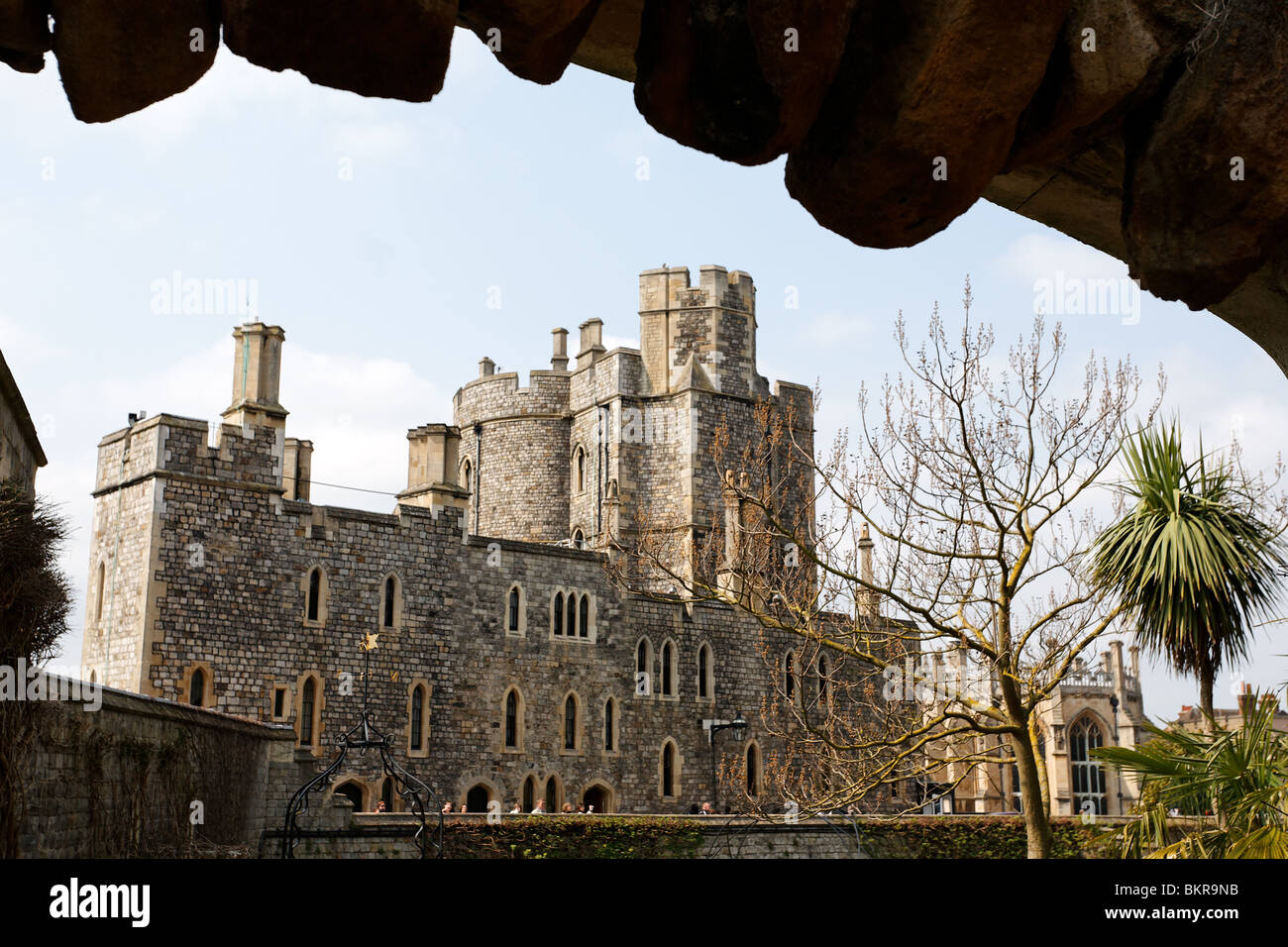 Henry III Tower au château de Windsor, Angleterre Banque D'Images