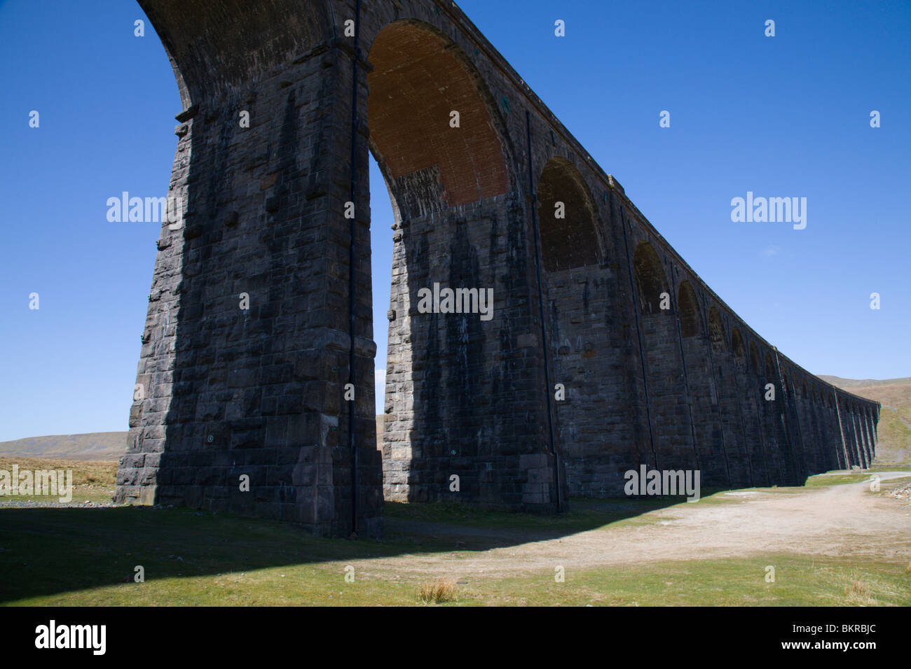 Le Viaduc de Ribblehead, Yorkshire Dales, Angleterre. Banque D'Images