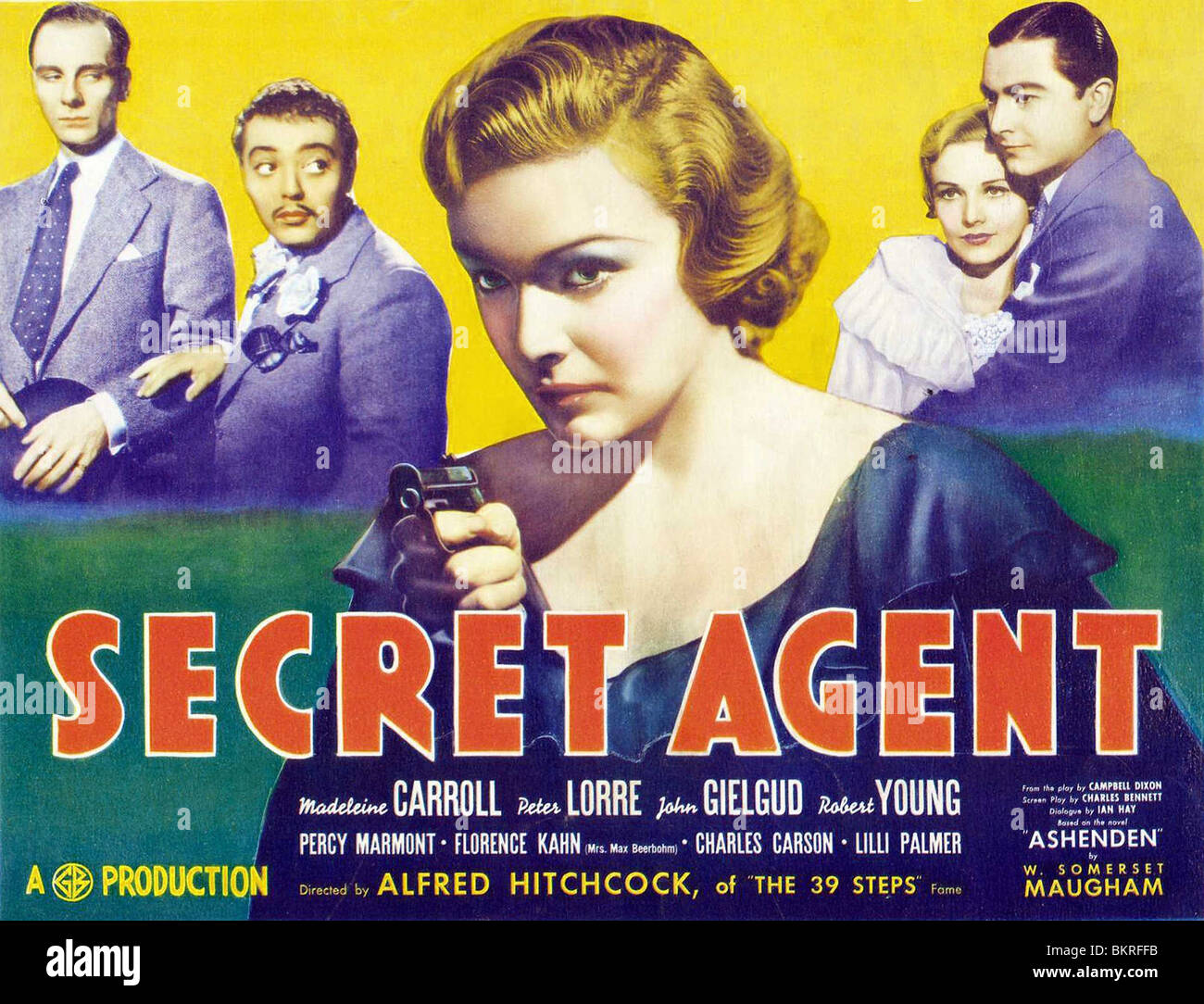 AGENT SECRET (1936) MADELEINE CARROLL Alfred Hitchcock (DIR) 002 Banque D'Images