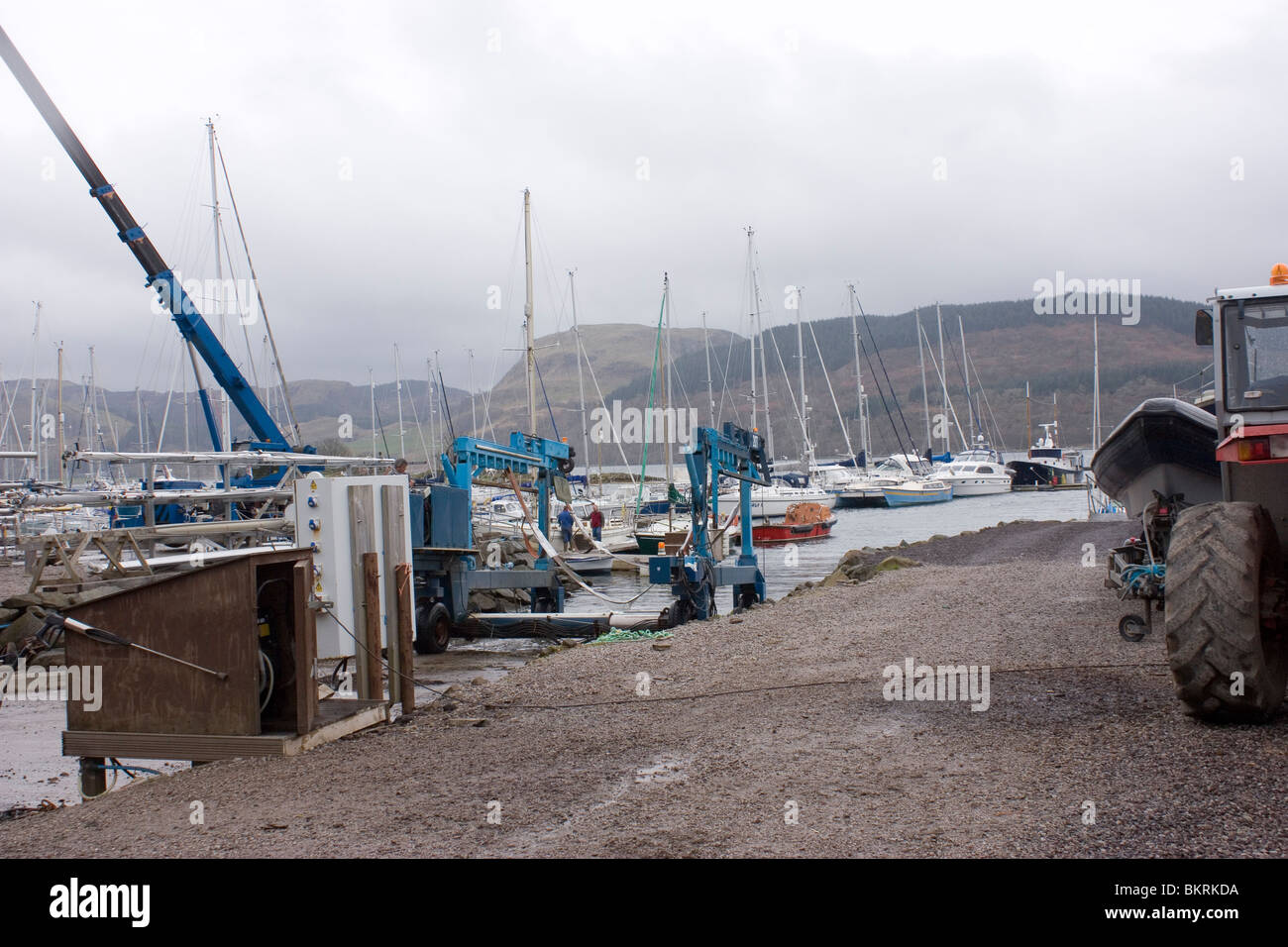 Ardfern Yacht Center sur Loch Craignish Argyll Ecosse Banque D'Images