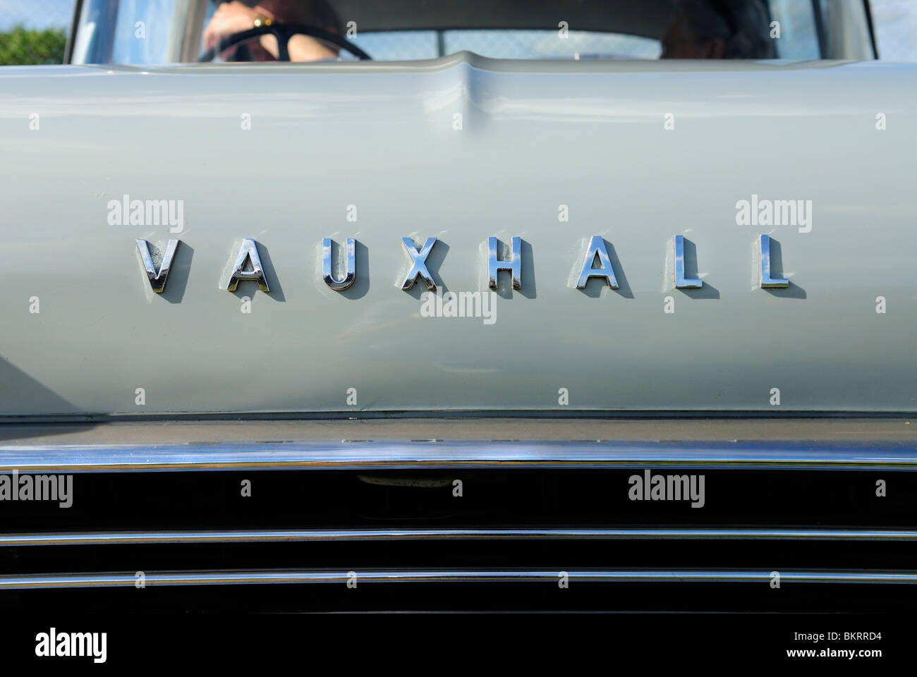 Vauxhall Victor F Series II Deluxe, un insigne Détail Banque D'Images