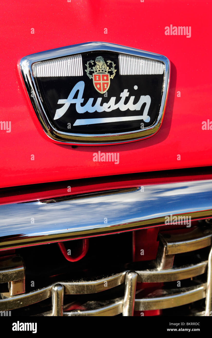 Austin Motor Company, chromée Détail Banque D'Images