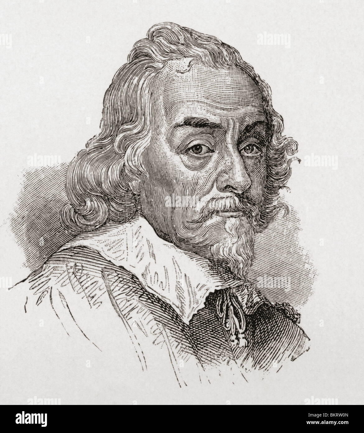 William Harvey, 1578 à 1657. Médecin anglais. Banque D'Images