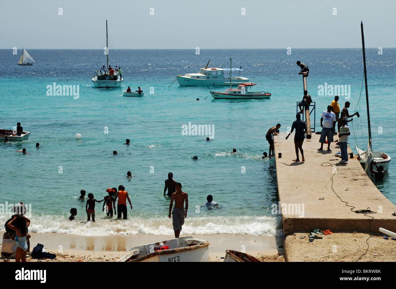 Curaçao, Sint Michiel, Boca Sami. Banque D'Images