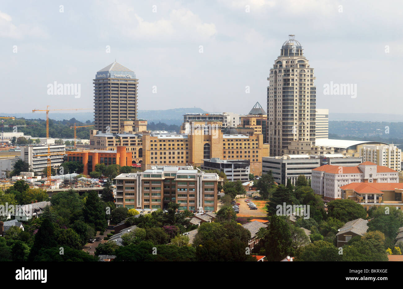 Sandton City, Shopping et complexe de l'hôtel près de Johannesburg Banque D'Images