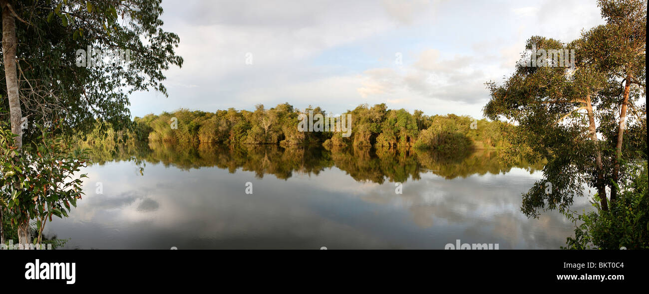 La rivière Xingu dans le Aamzone, au Brésil. Banque D'Images
