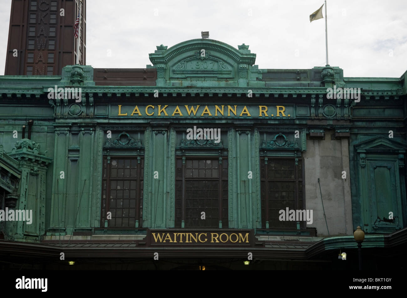 L'Erie Lackawanna Railroad salle d'attente des capacités à Hoboken, New Jersey Banque D'Images
