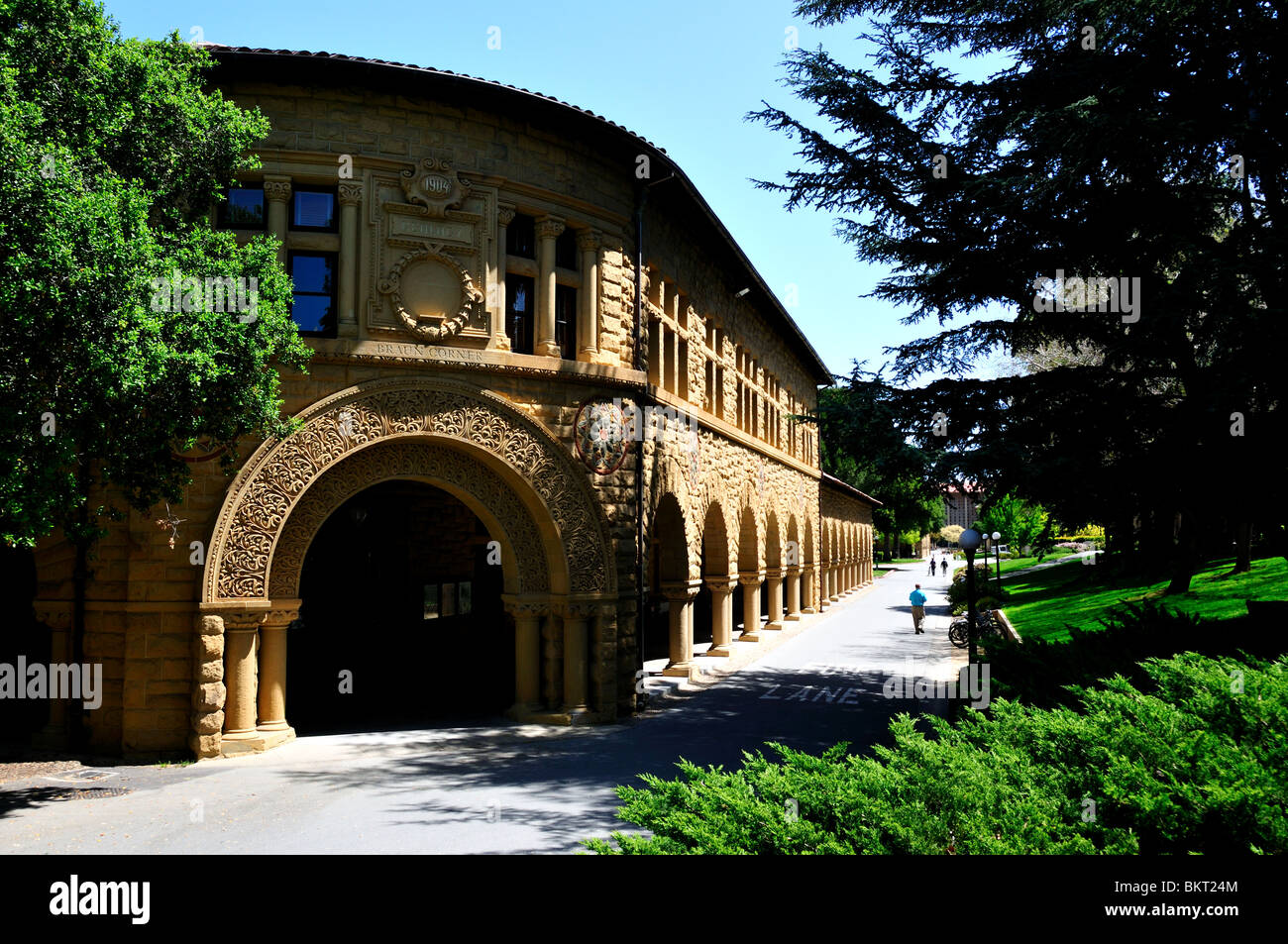 La géologie d'origine du bâtiment. L'Université de Stanford, à Palo Alto, Californie, USA. Banque D'Images
