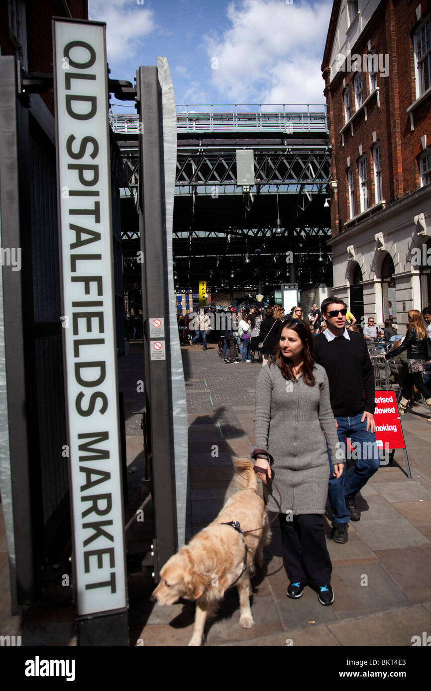 Vieux Marché de Spitalfields, Londres. Banque D'Images