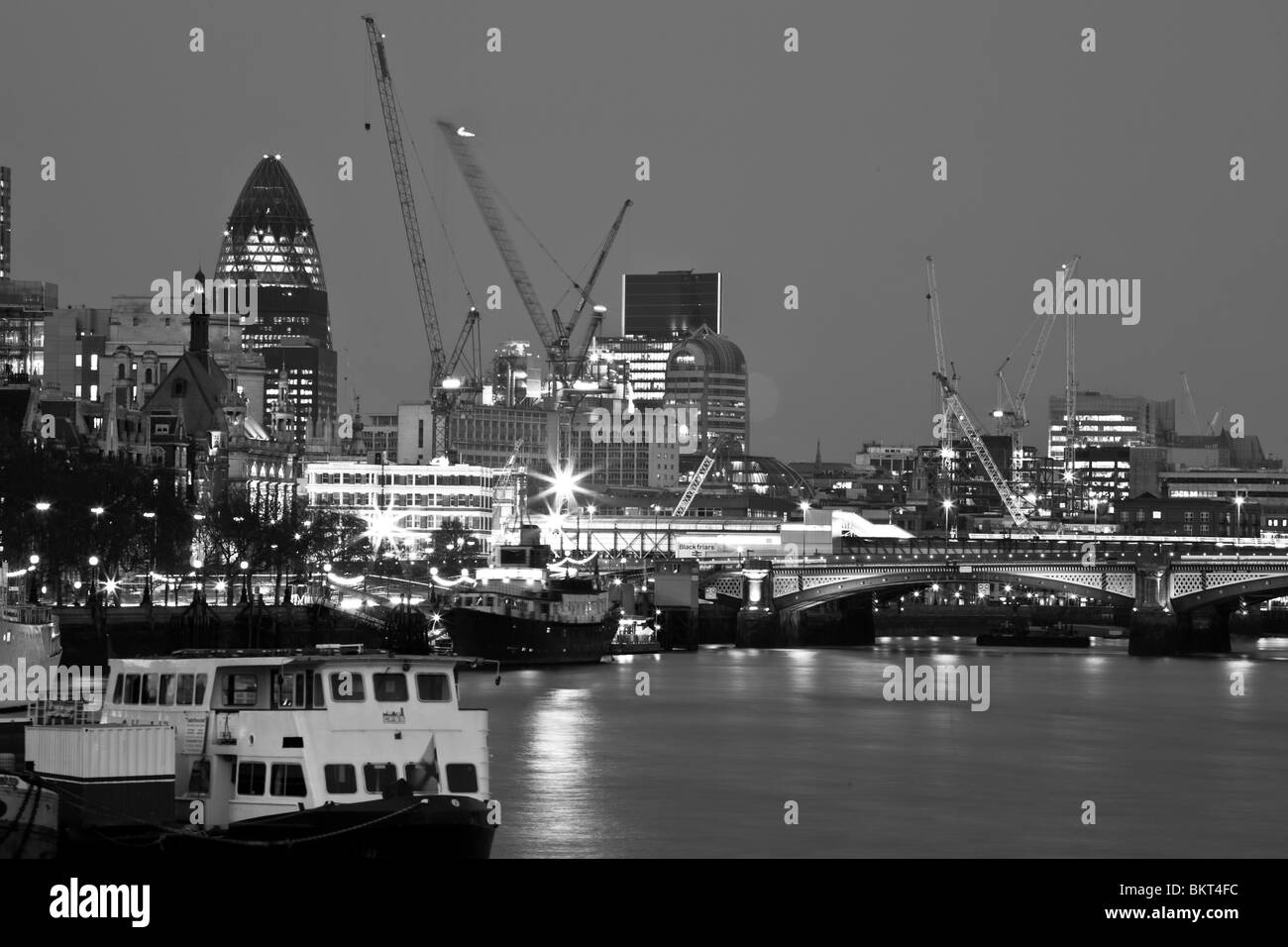 Photo de nuit de la ville de Londres Banque D'Images