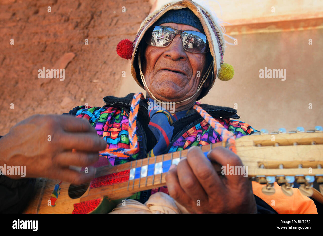 Festival du Tinku Indiens Quechua dans la ville de Macha dans les hautes terres boliviennes. Banque D'Images