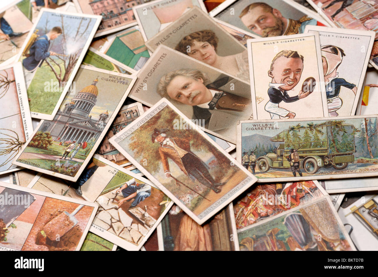 Cigarette Cards Banque D'Images