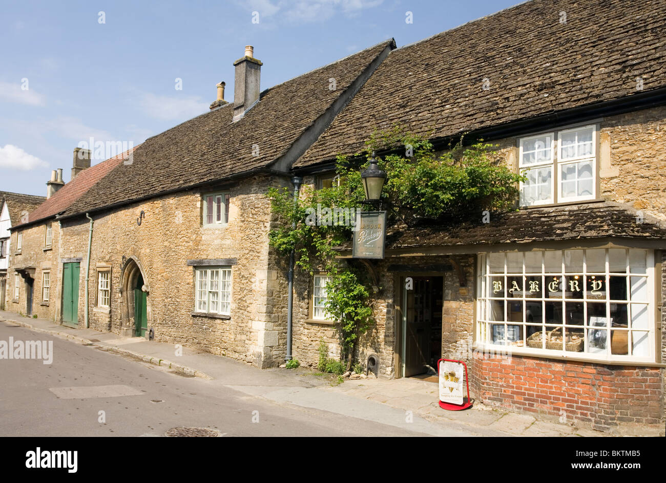 Village de Lacock boulangerie Banque D'Images