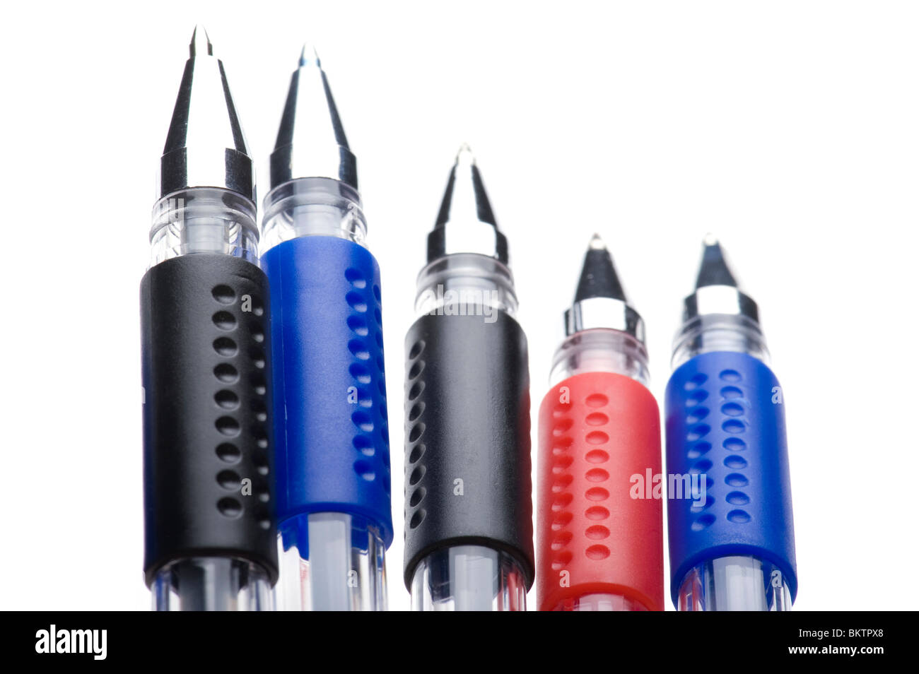 Objet sur blanc - stylo close up Banque D'Images