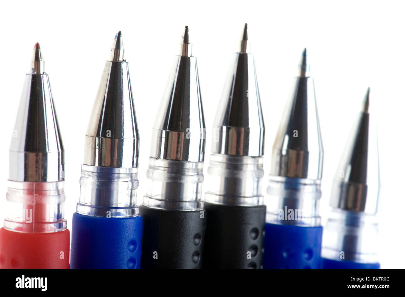 Objet sur blanc - stylo close up Banque D'Images