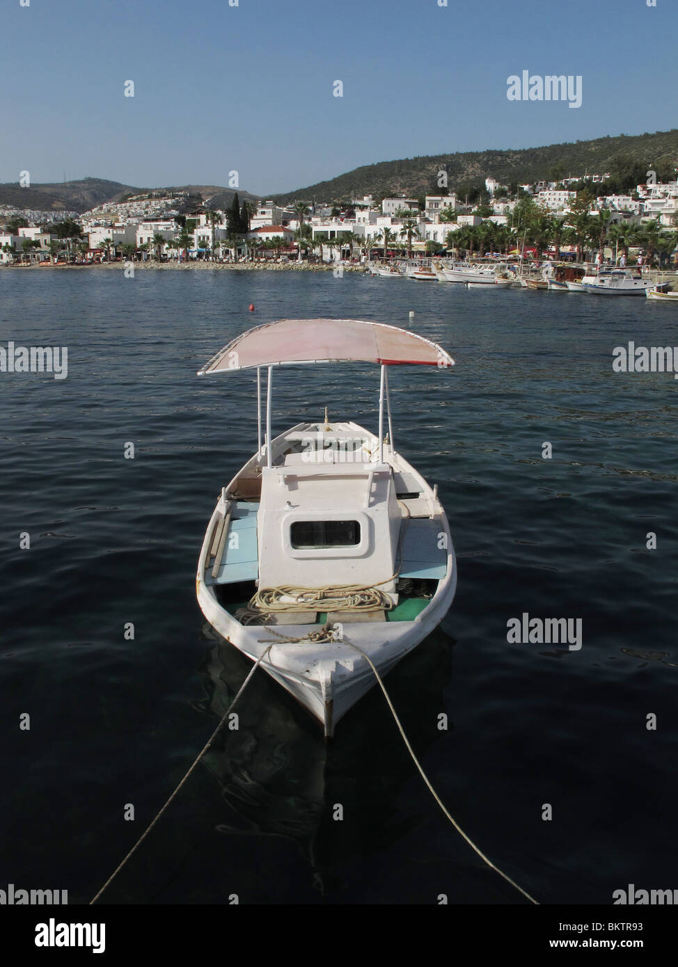 Le port de Bodrum et bateaux Banque D'Images