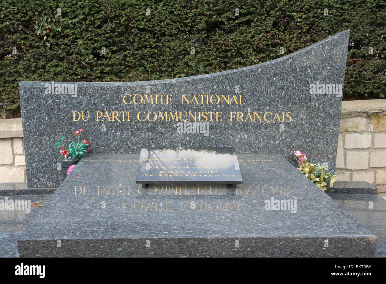 Parti communiste français. Cimetière du Père Lachaise, Paris, France. Banque D'Images