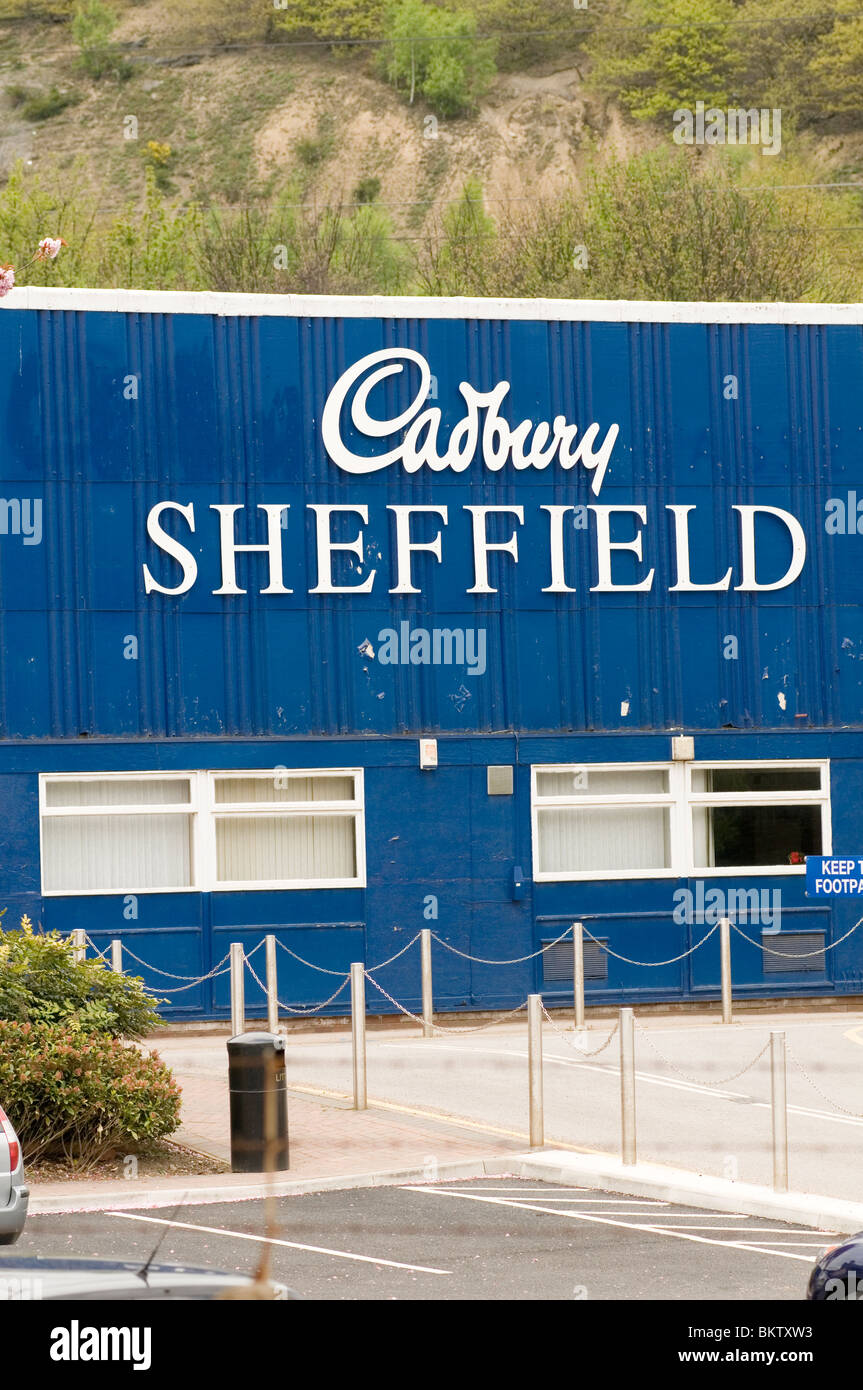 Cadburies cadburys usines usine Cadbury sheffield uk kraft foods reprise prendre plus de prises Banque D'Images