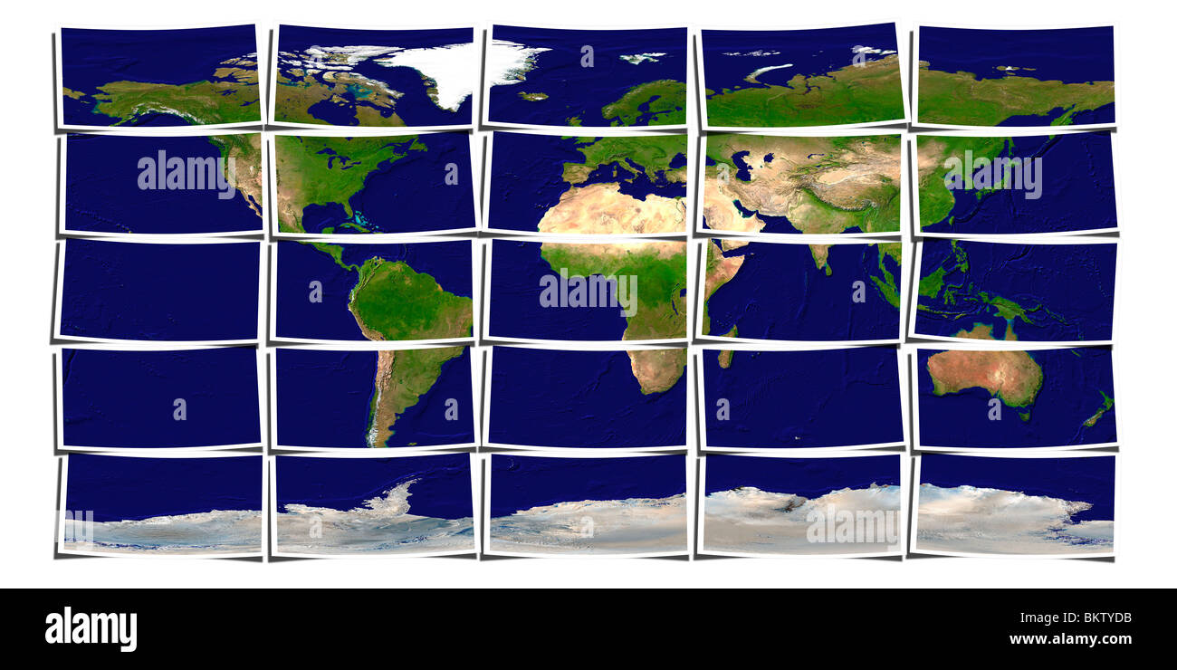 Puzzle Globe Banque D'Images