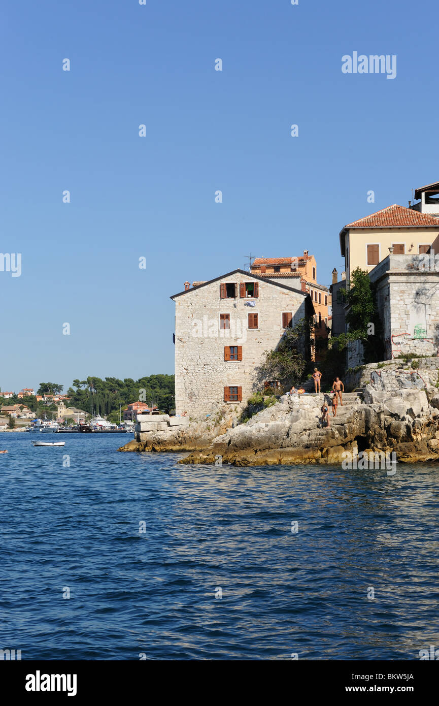 Ville d'Istrie en Croatie Rovinj Banque D'Images