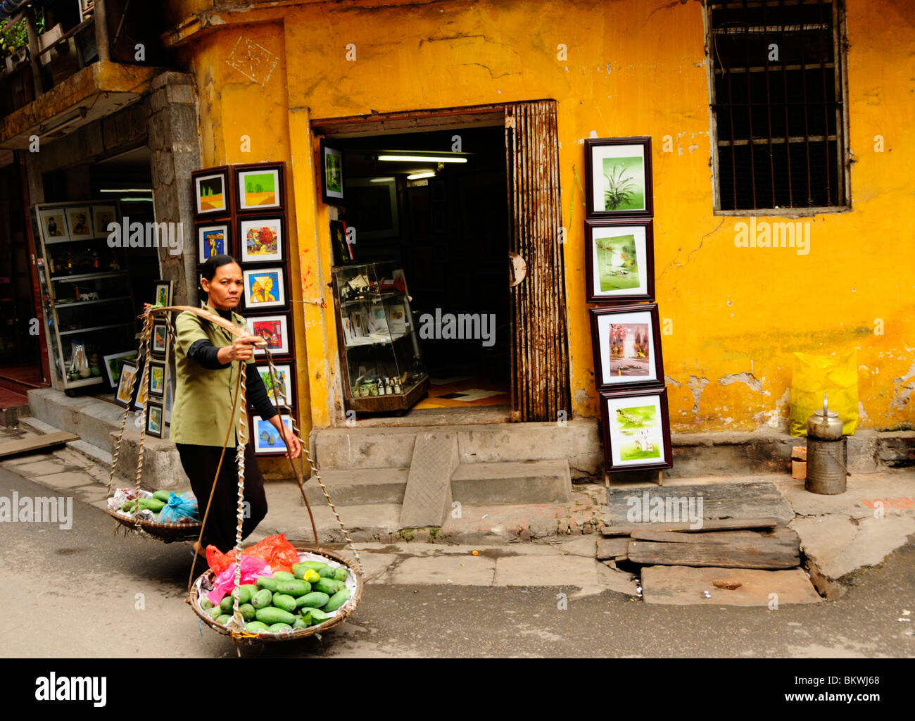 Scène de rue ,hanoi , vietnam Banque D'Images