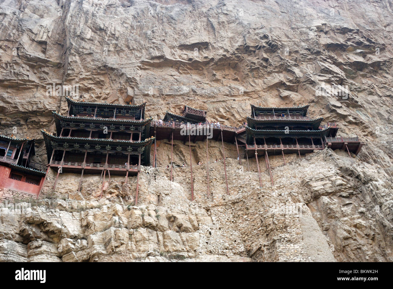 Le 'Temple' suspendus, Shanxi, en Chine. Banque D'Images