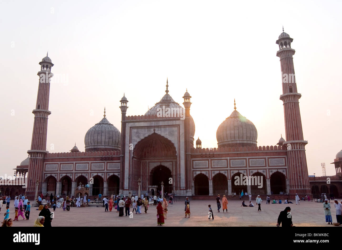 La mosquée Jama Masjid, New Delhi, Inde Banque D'Images
