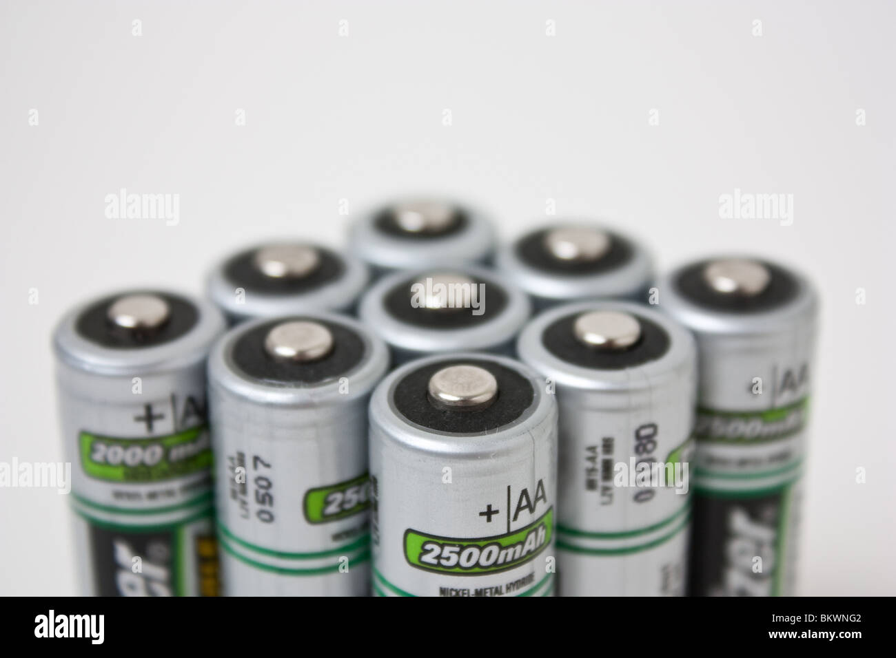 Pile rechargeable Batterie AA batteries Banque D'Images