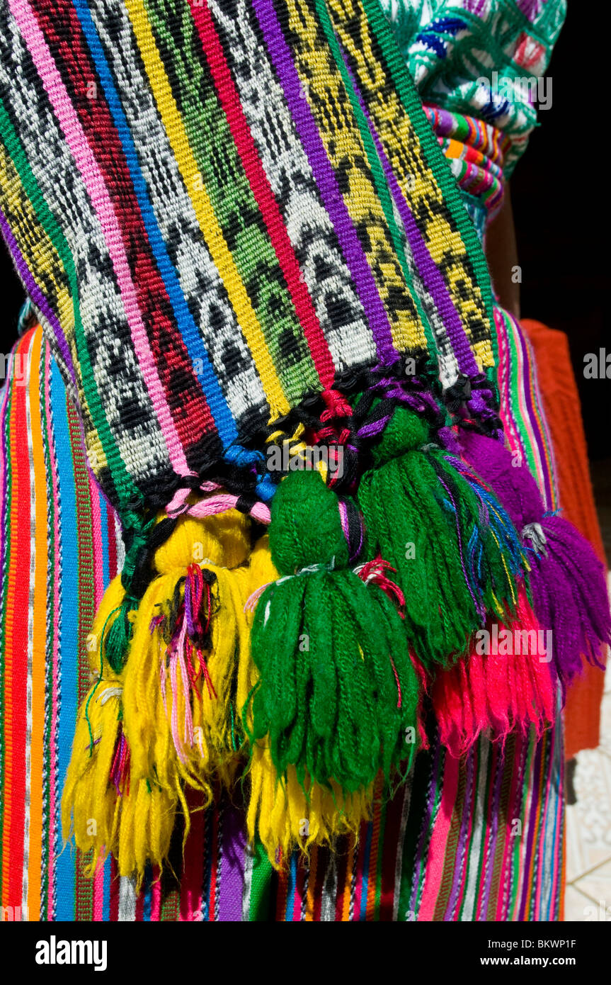 Costumes traditionnels mayas au Guatemala Banque D'Images