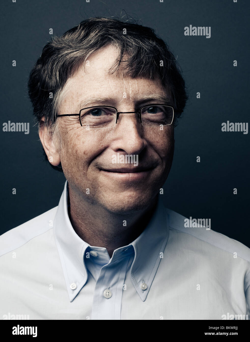 Bill Gates portrait portrait Banque D'Images