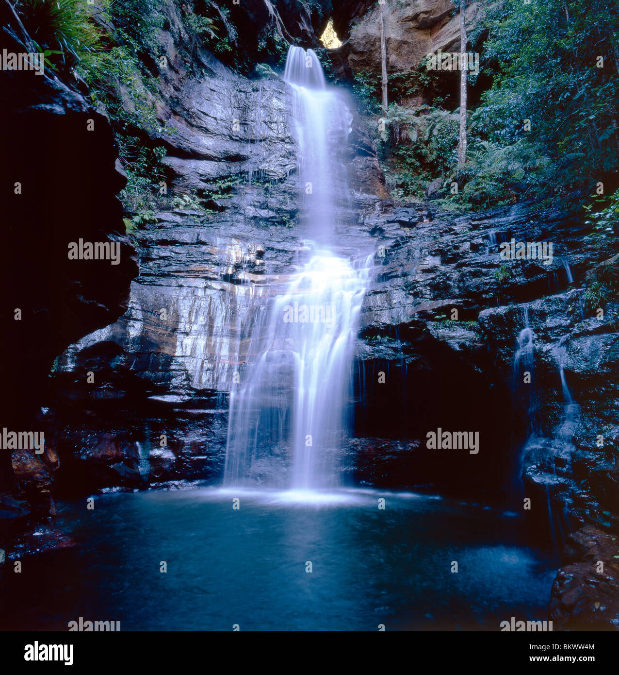 L'impératrice Falls, parc national de Blue Mountains, New South Wales, Australie Banque D'Images