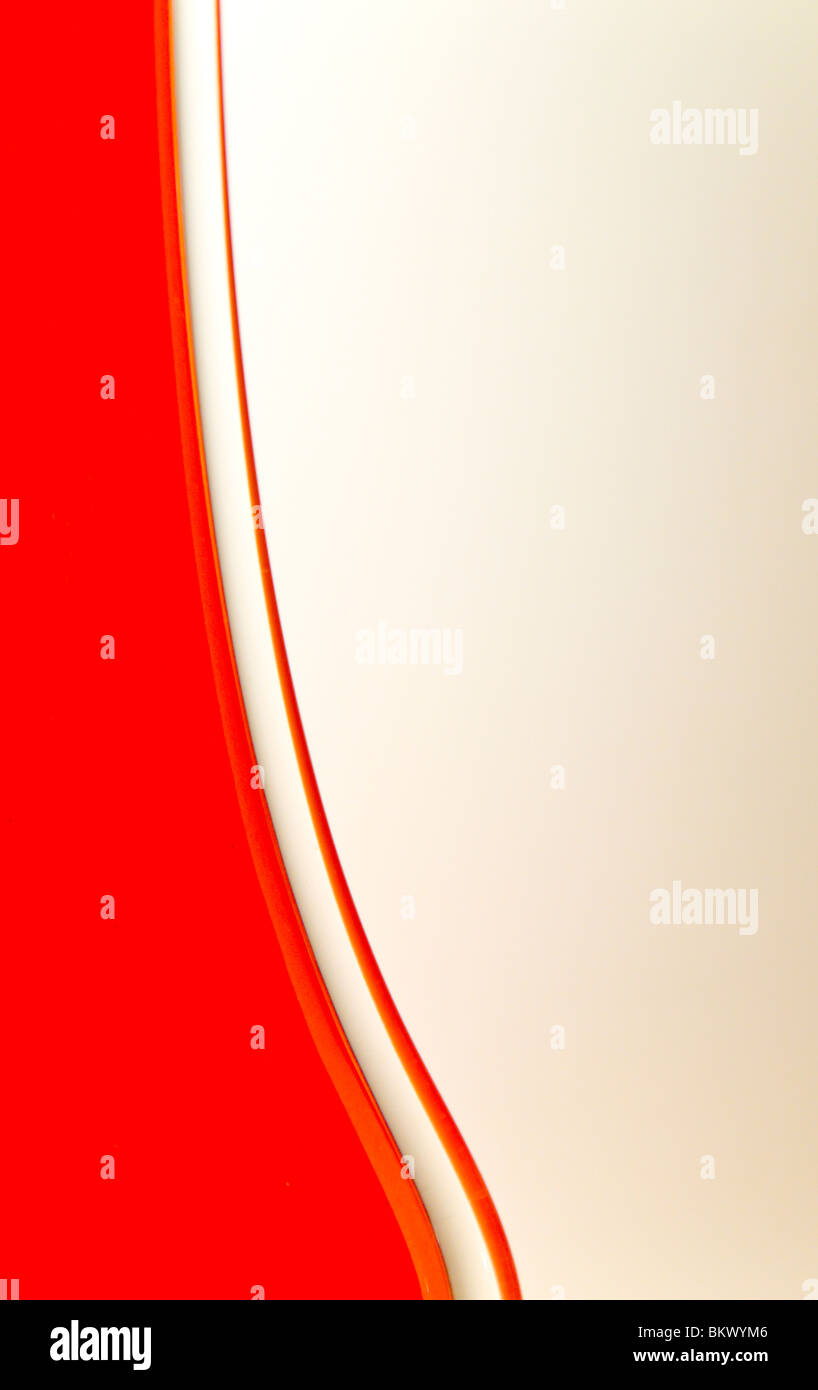 Close up detail d'un vase de verre orange Banque D'Images