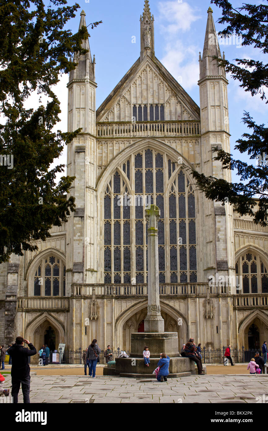 La cathédrale de Winchester Banque D'Images